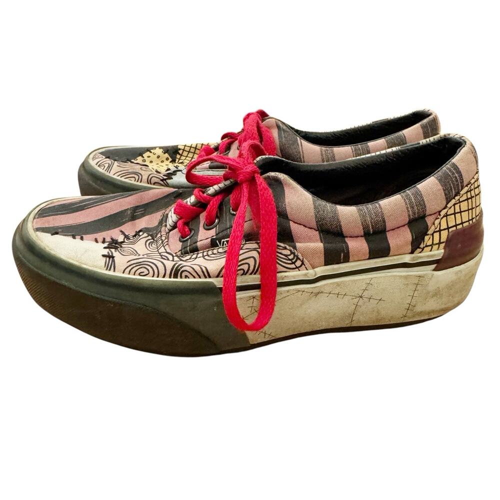 Vans x Disney Nightmare Before Christmas Sally Patchwork Stacked Shoes Sz 36.5/6